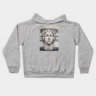 Gargoyle Lady Face Kids Hoodie